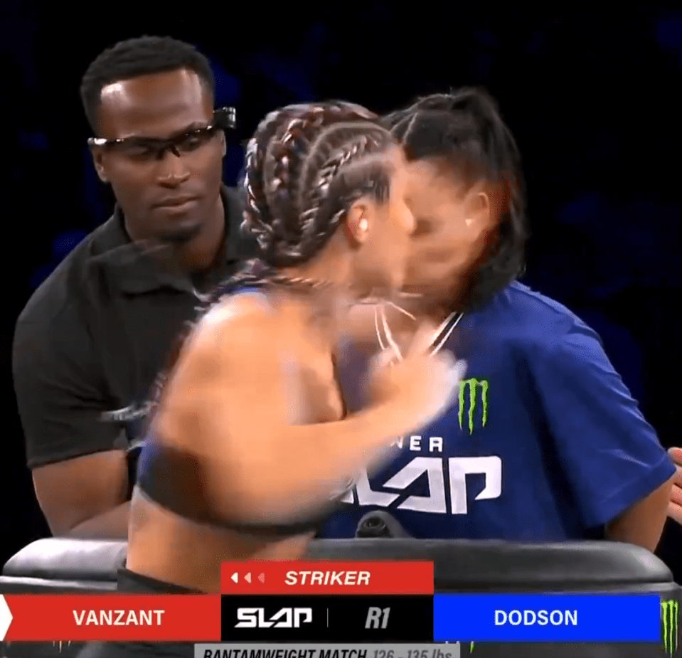 You are currently viewing Paige VanZant suffers controversial decision in second Power Slap fight with UFC icon’s wife after illegal blow