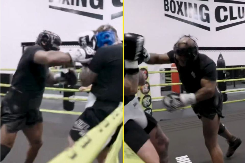 You are currently viewing ‘He’s in trouble’ – Mike Tyson leaves boxing fans concerned as he releases first sparring footage ahead of Jake Paul fight