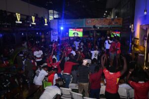 Read more about the article Football fever roars to life during Guinness match day at Fast Fusion Bar