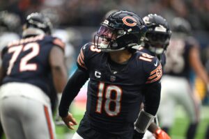 Read more about the article Record-breaker Caleb Williams reveals four secret ingredients to achieving 25-year first in Bears’ huge win over Jaguars