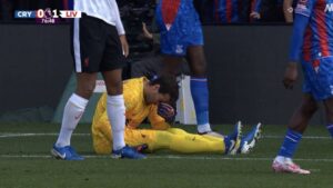 Read more about the article Alisson visibly furious as injury forces Liverpool to give goalkeeper unplanned debut