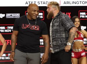 Read more about the article Jake Paul makes huge $5million Mike Tyson bet ahead of Netflix clash with tattoo forfeit