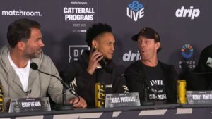 Read more about the article Jack Catterall’s manager left red-faced as Regis Prograis plays embarrassing voice note at press conference