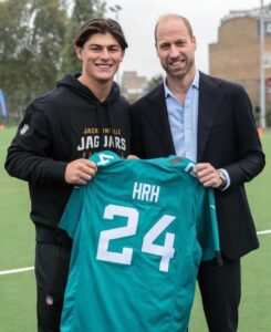 Read more about the article Jacksonville Jaguars’ Louis Rees-Zammit shocked by Prince William who ‘was better than me’ at one NFL skill