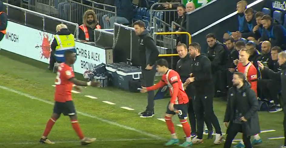 You are currently viewing ‘World’s worst cameo’ – Luton star Liam Walsh sent off just 36 SECONDS after coming on in four-goal thriller against Oxford