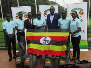 Read more about the article Uganda national golf team flagged off for 2024 All Africa Golf Championship in Zimbabwe