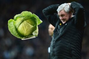 Read more about the article Steve Bruce had cabbage thrown at him after shock draw – now Aston Villa host Harry Kane and Bayern Munich in the Champions League