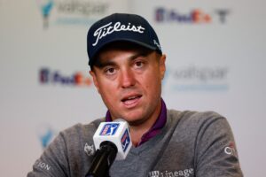 Read more about the article Justin Thomas’s late-night stint in the Golf Channel booth at Zozo Championship includes analyzing Rickie Fowler’s flow and more: ‘I’m not a real big Mullet Rick fan’