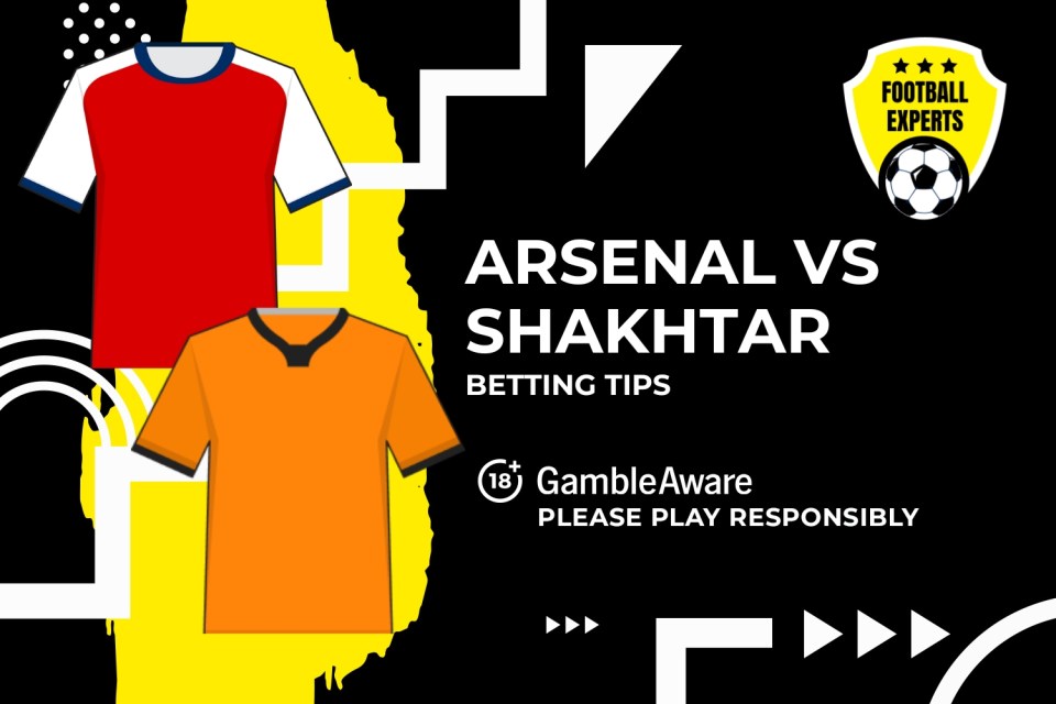 You are currently viewing Arsenal vs Shakhtar Donetsk predictions, odds and betting tips