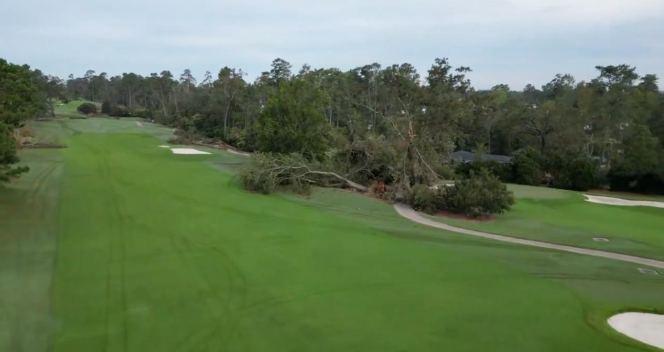 You are currently viewing Drone footage shows devastating damage to Augusta National from Hurricane Milton