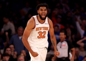 Read more about the article Karl-Anthony Towns, Mikal Bridges each score 21 in Knicks home debut, beating Pacers 123–98