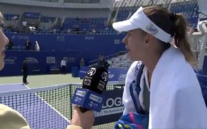 Read more about the article Watch: Chinese TV reporter appears to censor tennis player apology for Wuhan Covid joke