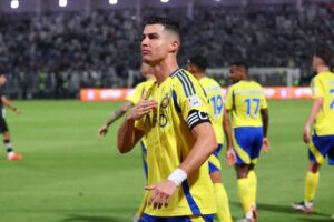 Read more about the article Cristiano Ronaldo makes defiant four-word statement after scoring 907th career goal with late Al-Nassr winner