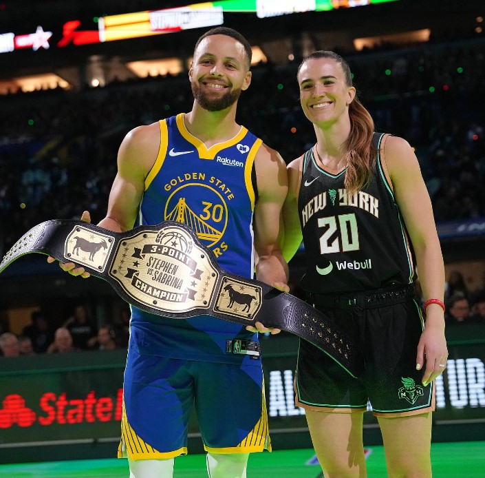 You are currently viewing ‘Fueled by the feeling’ -Sabrina Ionescu didn’t back down from Steph Curry shoot out and can now end New York’s WNBA title wait