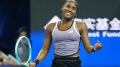 Read more about the article Gauff beats Muchova in China for eighth WTA title