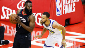 Read more about the article Harden lauds Steph’s career, reminisces on facing Warriors dynasty