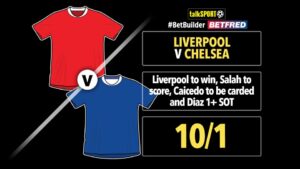 Read more about the article Liverpool vs Chelsea Bet Builder: Get 10/1 on talkSPORT’s tip on Betfred