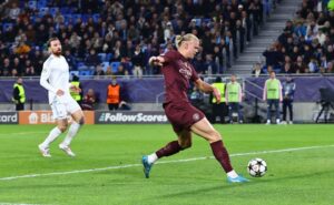 Read more about the article Erling Haaland extends historic run as Man City equal stunning Manchester United Champions League record