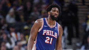 Read more about the article Sixers say Embiid won’t play in preseason, give update on his left knee