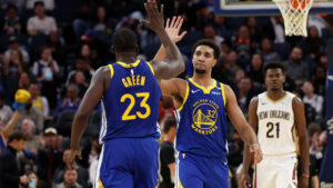 Read more about the article TJD’s big game in Warriors’ win sparked by pregame Kerr challenge