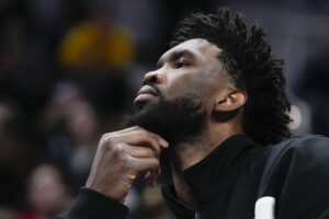 Read more about the article NBA fines 76ers $100,000 over comment about Joel Embiid’s injury, team has no timetable for his or Paul George’s return