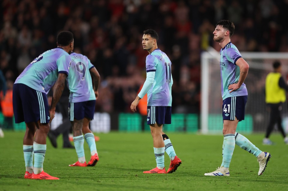 Read more about the article Declan Rice slams ‘silly mistakes’ as Arsenal star makes sobering title admission after William Saliba’s red card