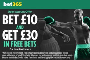 Read more about the article Fabio Wardley v Frazer Clarke betting offer: Bet £10 and get £30 in free bets with bet365