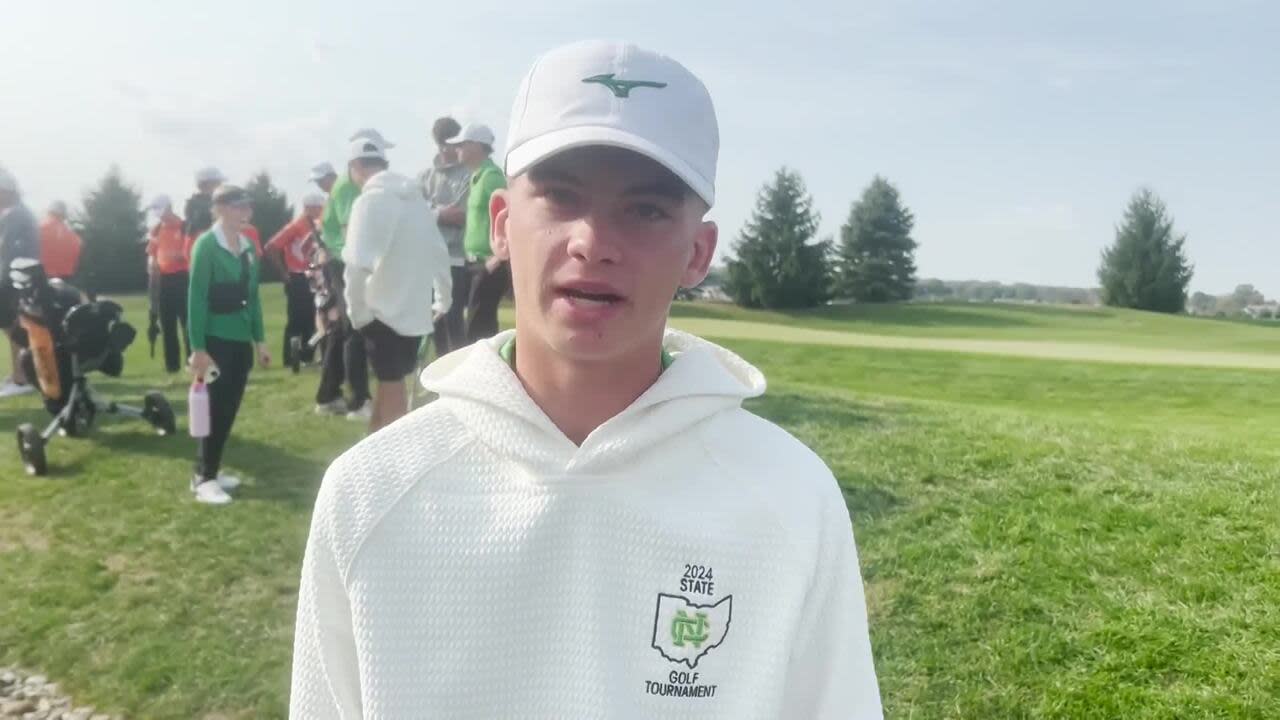 You are currently viewing Ohio high school golf: Newark Catholic golfer Bobby Kieber at OHSAA State Tournament