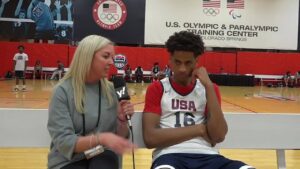 Read more about the article Kiyan Anthony, son of Carmelo Anthony, talks USA Gold Medal game, learning from his dad and top 3 schools