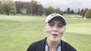 Read more about the article Cora Hirz comments on Fairview winning the PIAA Class 2A girls team golf tournament