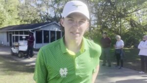 Read more about the article Brogan Sullivan leads Newark Catholic boys golf to OHSAA Division III state tournament