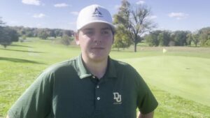 Read more about the article Brady Barnum earns medalist honors, leads Dublin Jerome boys golf to OHSAA district title