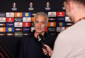 Read more about the article ‘It feels like West Ham’ – Premier League fans send public plea for Jose Mourinho to manage their club after wild ‘no Europe’ claim