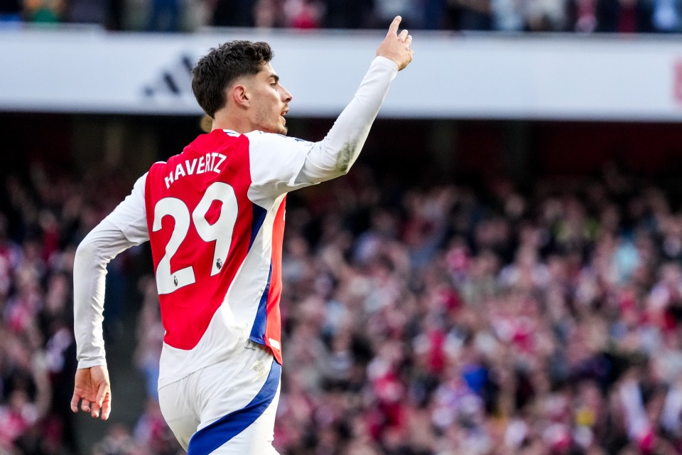 You are currently viewing Kai Havertz on cusp of creating Arsenal history as he closes in on matching Thierry Henry’s all-time record