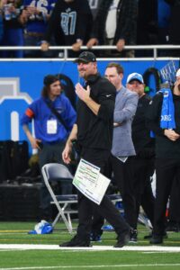 Read more about the article Detroit Lions spot convenient flaw with Dallas Cowboys’ $40million video screen as Tom Brady offers Dan Campbell ultimate praise