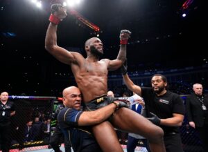 Read more about the article Leon Edwards started a trend when he kicked Kamaru Usman’s head off his shoulders in last-minute KO win