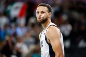 Read more about the article Why does Steph Curry chew his mouthguard and what do his tattoos mean? NBA superstar explains ritual