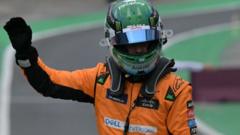 Read more about the article Piastri on Sao Paulo sprint pole ahead of Norris