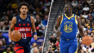 Read more about the article Draymond praises Poole’s growth with Wizards despite taunting exchange