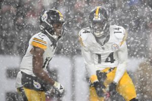 Read more about the article Greg Newsome fires brutal three-word reply to George Pickens over Browns comment after Hail Mary fight in snow