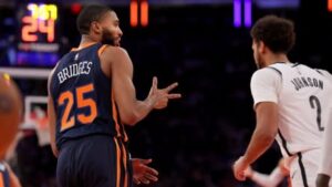 Read more about the article Mikal Bridges’ game-saving block shows potential impact on Knicks this season