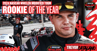 Read more about the article Trevor Catalano wins 2024 NASCAR Whelen Modified Tour Sunoco Rookie of the Year Award