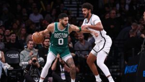 Read more about the article Jayson Tatum talks bounce-back performance in rout of Nets