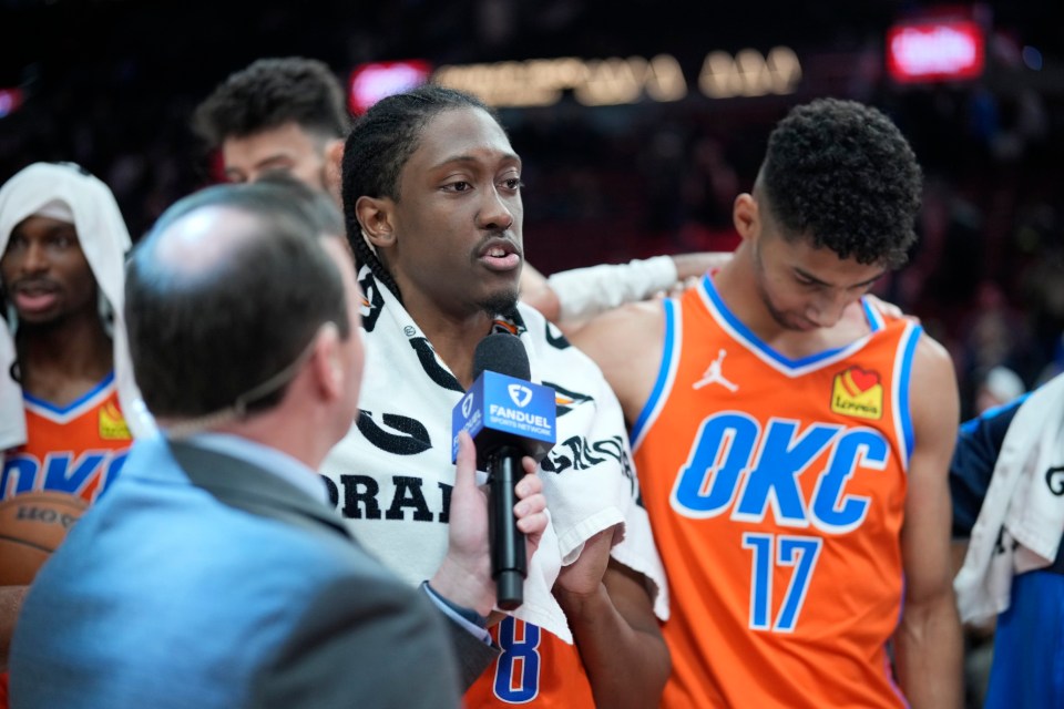 You are currently viewing ‘Kinda weird’ – Oklahoma City Thunder’s history-making stars not buying Draymond Green and Golden State Warriors mind games