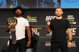 Read more about the article Jon Jones and Stipe Miocic share rare piece of equipment used by Muhammad Ali