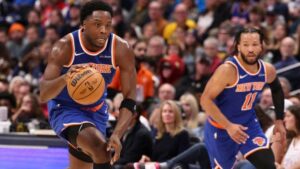 Read more about the article Britain’s Anunoby stars as Knicks beat Nuggets