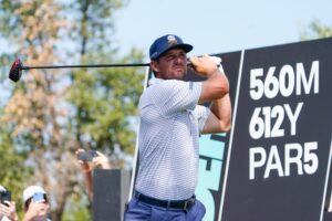 Read more about the article Bryson DeChambeau trying to hit a hole-in-one over his house is riveting TikTok content