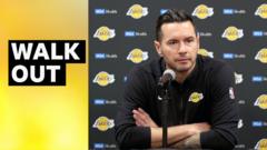 Read more about the article Lakers coach Redick abruptly leaves news conference