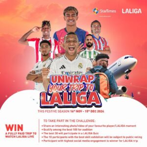 Read more about the article "Football Fans Rejoice! StarTimes Gives You the Chance to Be in Spain for LALIGA!"