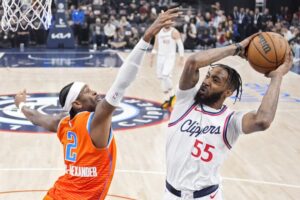 Read more about the article Clippers fade in second half against Thunder to remain winless at Intuit Dome